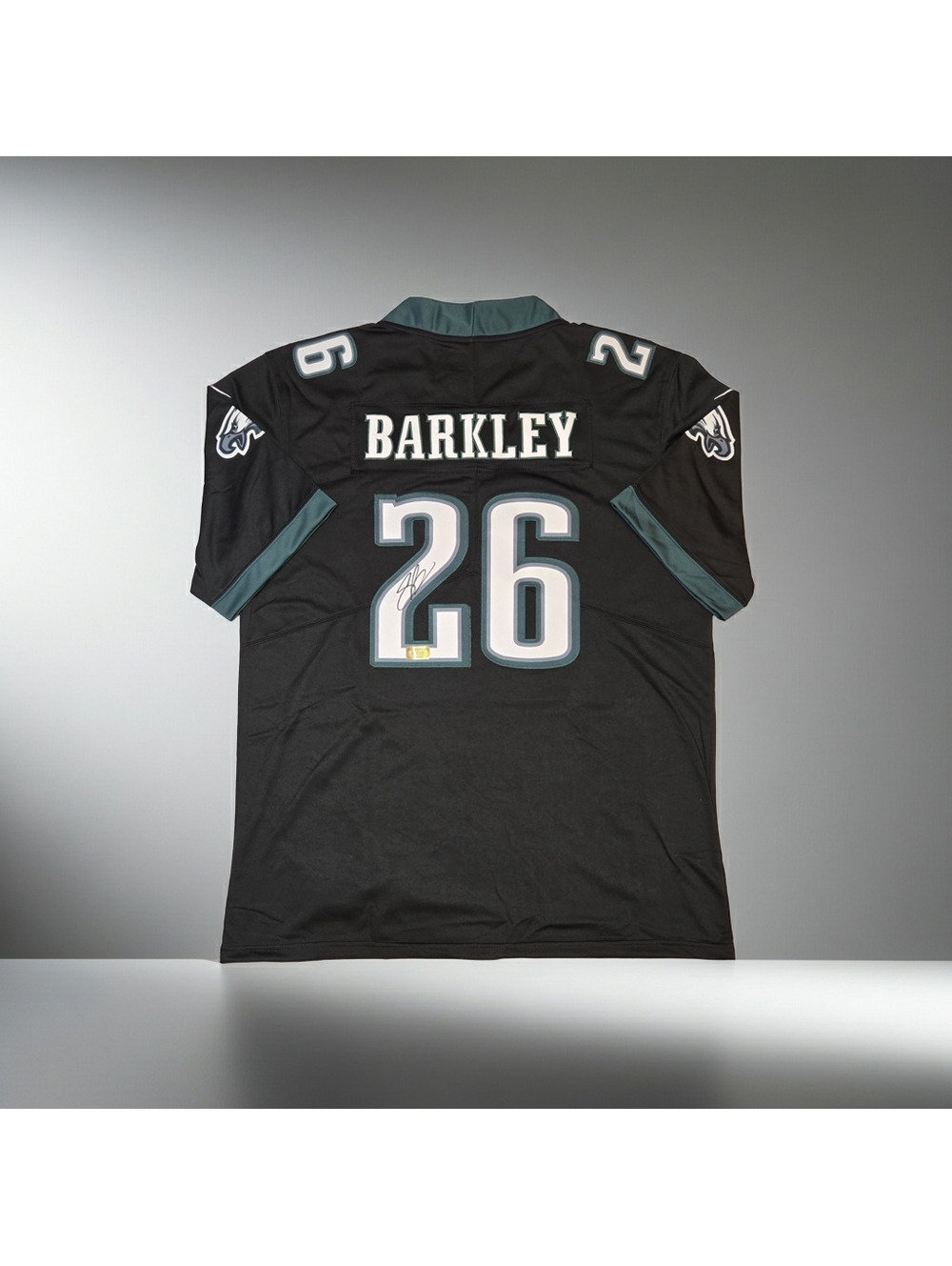 Saquon Barkley Signed #26 Philadelphia Eagles W/COA (L)